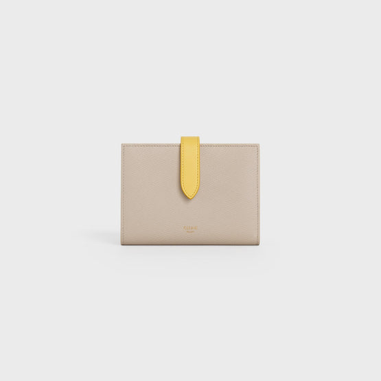 Women's Medium Strap Wallet - Nude/Citron
