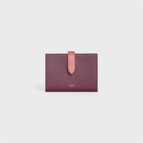 Women's Medium Strap Wallet - Acai/Lychee