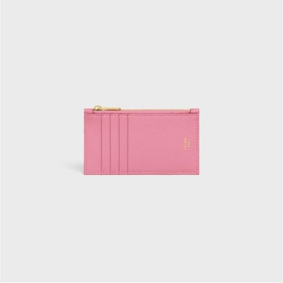 Women's Zipped Compact Card Holder - Flamingo