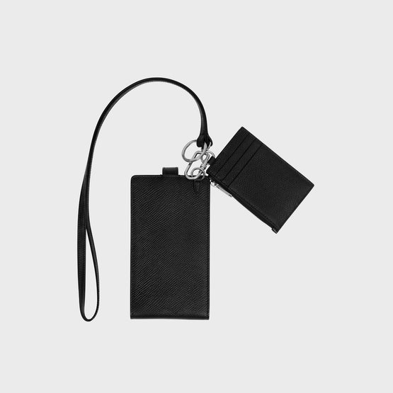 Men's Multifunction Phone & Card holder - Black