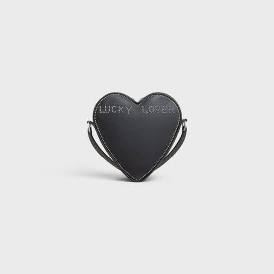 Men's Small Heart Bag - Black