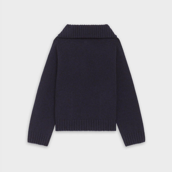 Women's Pull Vareuse Sweater - Navy