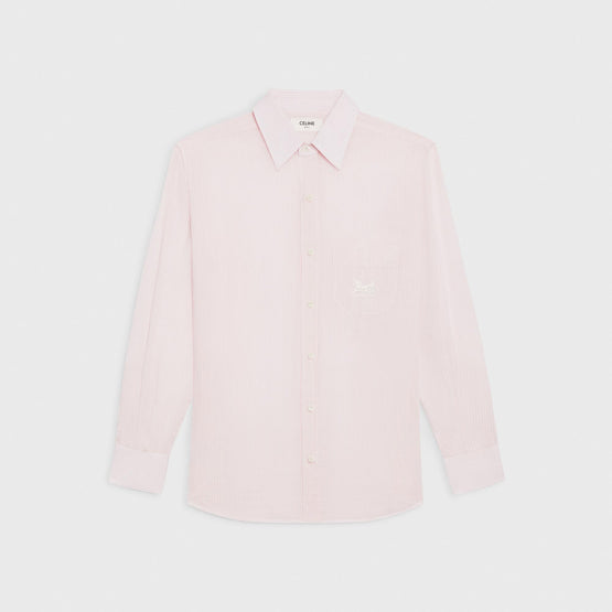 Women's Masc Poche Sulky Shirt - White/Pink