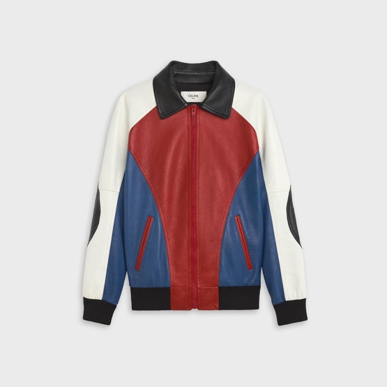 Men's Loose Americana Jacket - Red/White
