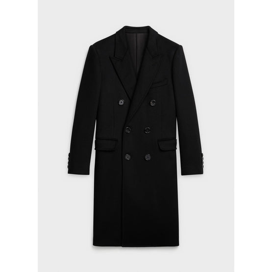 Men's Manteau Classique 6B Croisé - Black