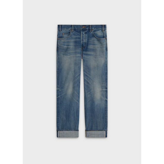 Men's Regular High Waist Sel Jeans w/ Patch - Union Wash