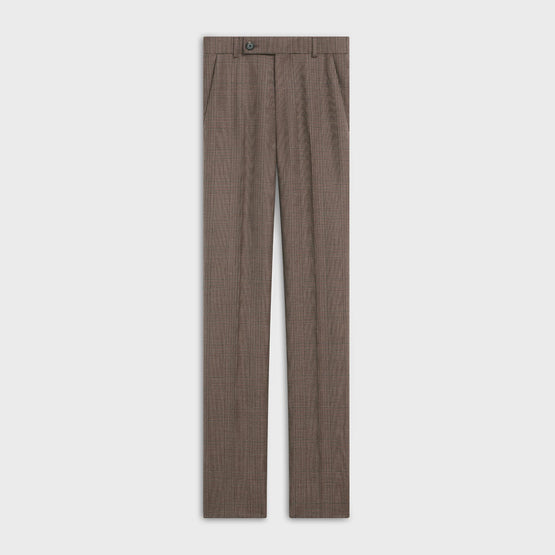 Women's Straight Trousers - Brown/Toffee