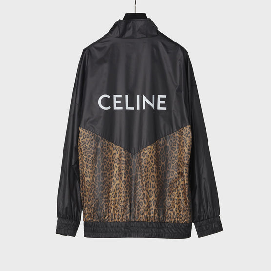 Men's Decoupe Celine Jacket - Black/Leopard