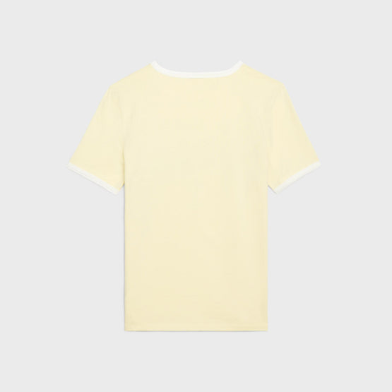 Women's 70s Je T'Aime T-Shirt - Pastel Yellow/Black/White
