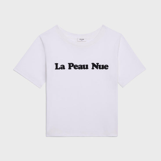 Women's T-Shirt Regular La Peau Nue - Ecru/Black