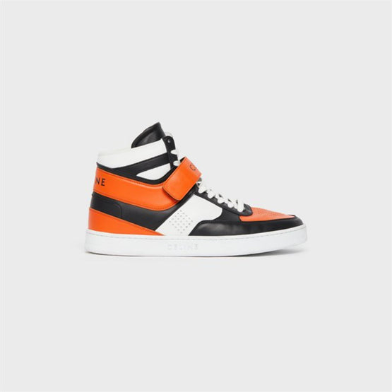 Men's Ct-03 High Sneakers w/ Scratch - Black/Optic White/Orange