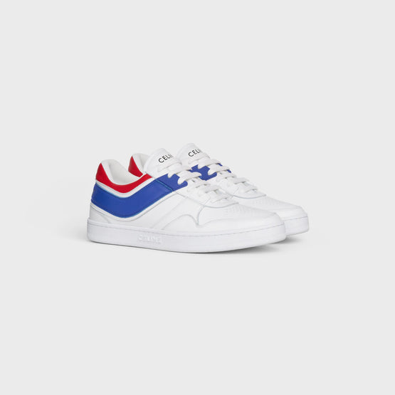 Women's Celine Trainers - Optic White/Red/Blue