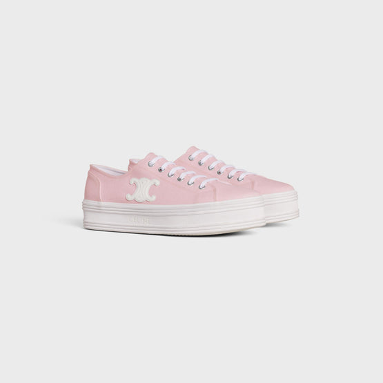 Women's Low Lace-Up Sneaker w/ Triomph - Light Pink