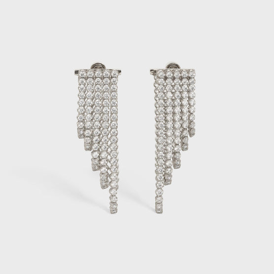 Women's Cascade Earrings - Silver