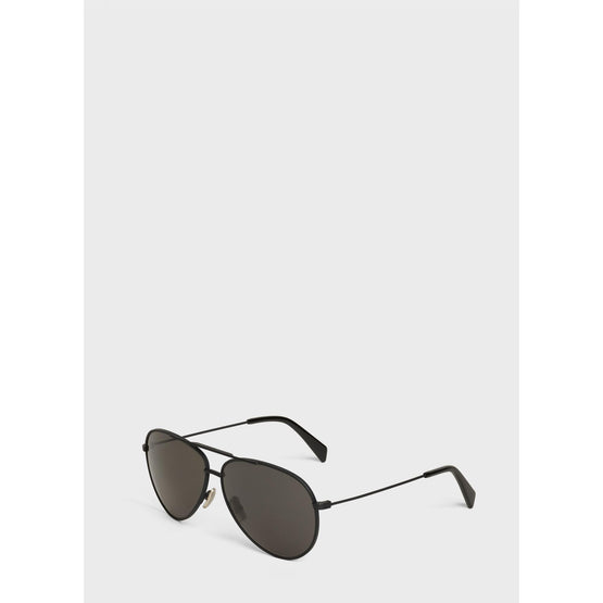 Men's Metal Frame 01 Sunglasses - Black/Smoke