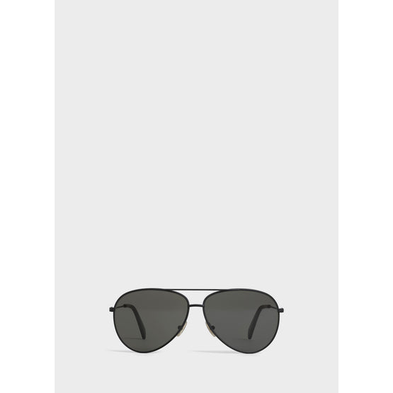 Men's Metal Frame 01 Sunglasses - Black/Smoke
