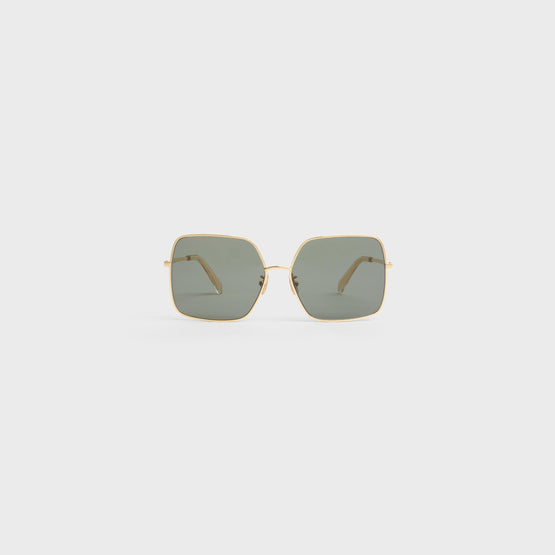 Women's Metal Frame 09 Sunglasses - Gold/Green