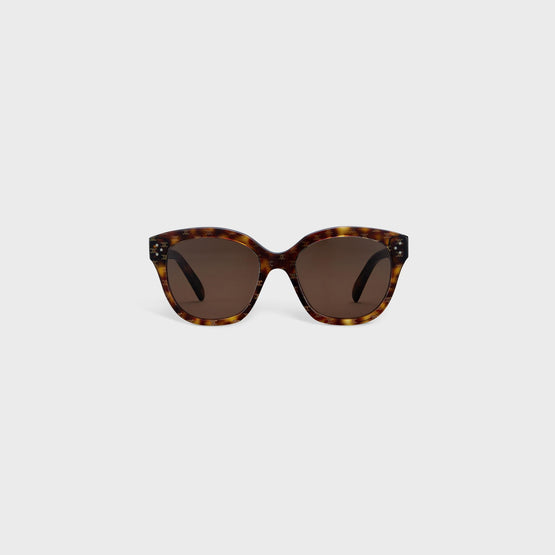 Women's Square S167 Sunglasses - Dark Havana