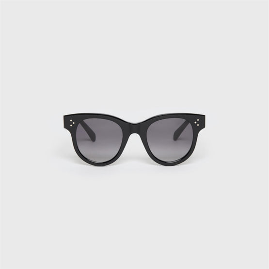 Women's Round S182 Sunglasses - Black
