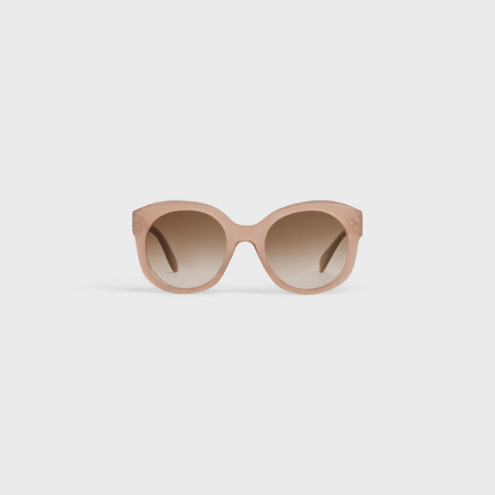 Women's Round S186 Sunglasses - Milky Hazelnut