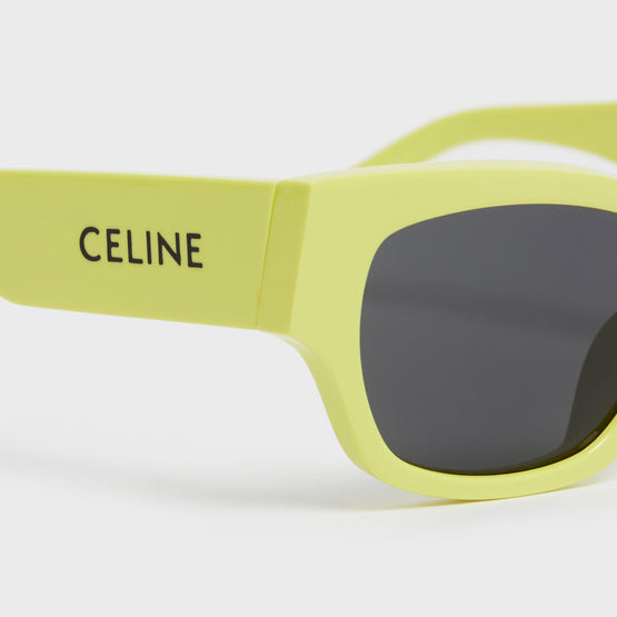 Women's Celine Monochroms 01 Sunglasses - Yellow
