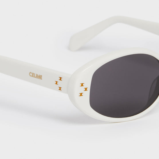 Women's Oval S212 Sunglasses - White