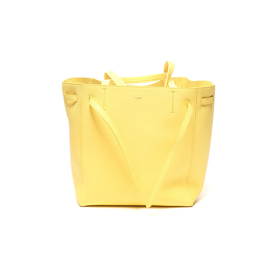 Women's Small Cabas Phantom Bag with Belt - Citron
