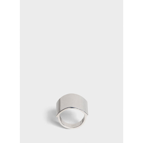 Women's Simple Forms Square Ring - Silver