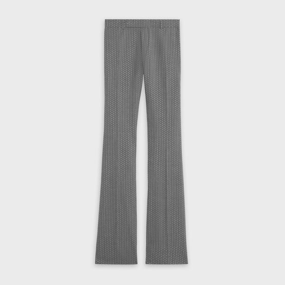 Men's Pt Flare Anglais Brodee Trousers - Grey/White