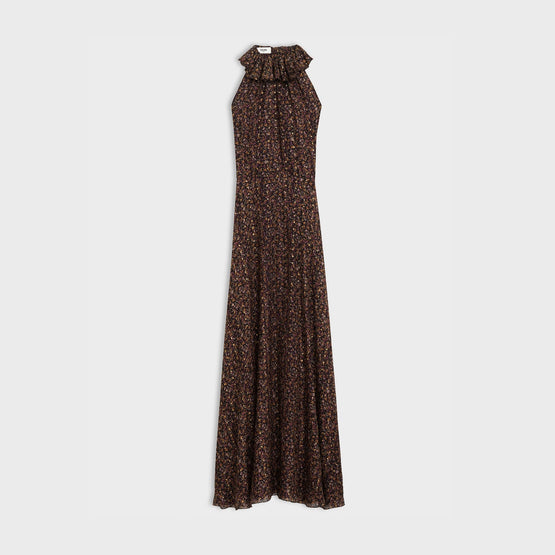 Women's Volantee Dos Frill Dress - Black/Camel