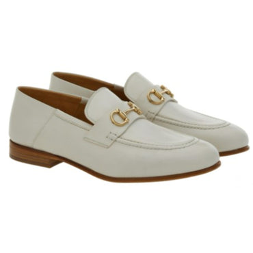 Loafer With Gancini Ornament - Ladies - Mascarpone