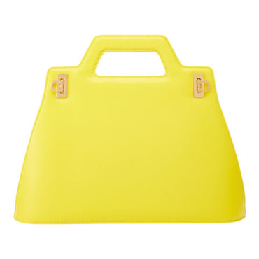 Wanda Top Handle - Brushed Calfskin - Yellow
