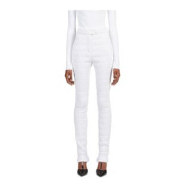 Quilted Nylon Trouser - 100% Nylon - Optic White