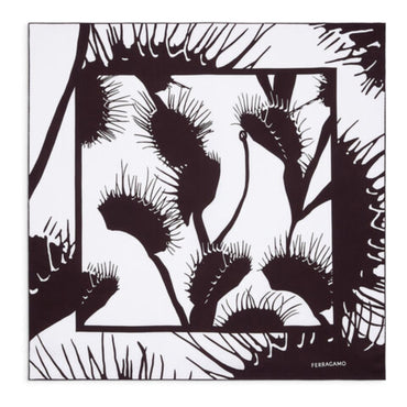 Venus Print Silk Foulard - Ladies - Espresso
