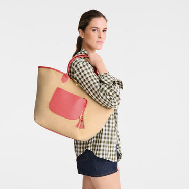 Le Pliage Collection L Basket bag - Blush