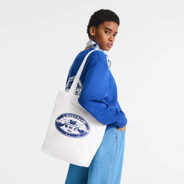 Le Pliage X Constantin M Tote bag - Ecru