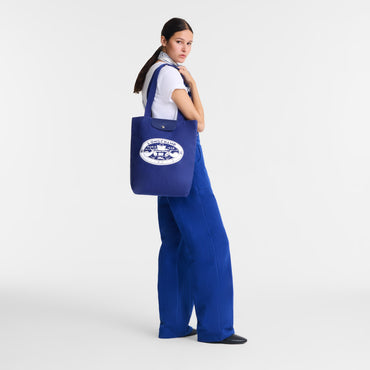 Le Pliage X Constantin M Tote bag - Cobalt