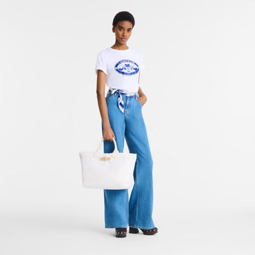 Le Roseau L Tote bag - Ecru