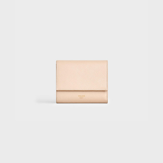 Women Small Trifold Wallet - Nude