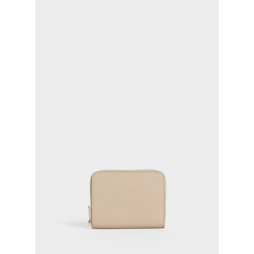 Compact Zipped Wallet - Nude
