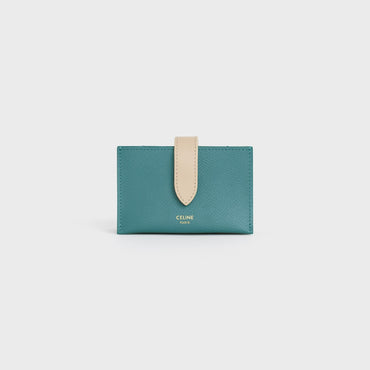 Accordion Card Holder - Prussian Blue/Nude