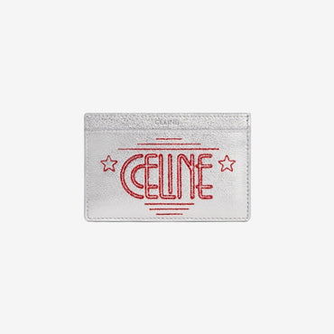 Essentials Slg Card Holder Lam Calf Wiltern P. - Silver