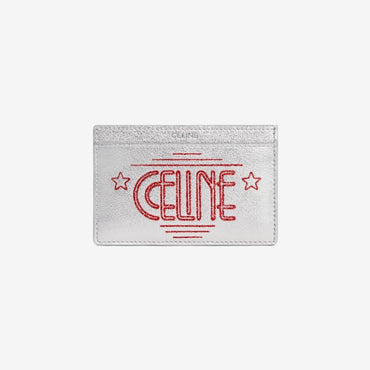 Essentials Slg Card Holder Lam Calf Wiltern P. - Silver