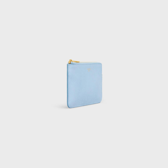 Women Coin & Card Pouch With Hook - Light Blue