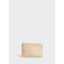 Coin & Card Pouch With Hook - Gold