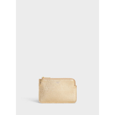 Coin & Card Pouch With Hook - Gold