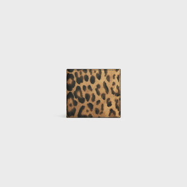 Triomphe Canvas Slg Bi-Fold Wallet With Coin Cel.C.Leo - Leopard