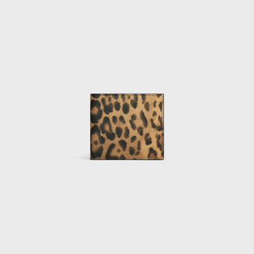 Bi-Fold Wallet With Coin - Leopard