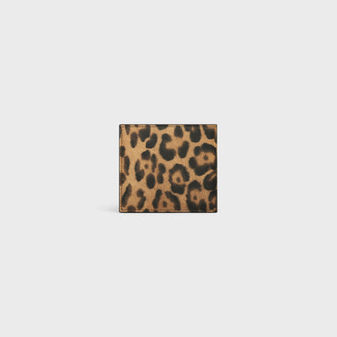 Bi-Fold Wallet With Coin - Leopard