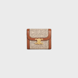 Women Small Flap Wallet - Natural/Tan